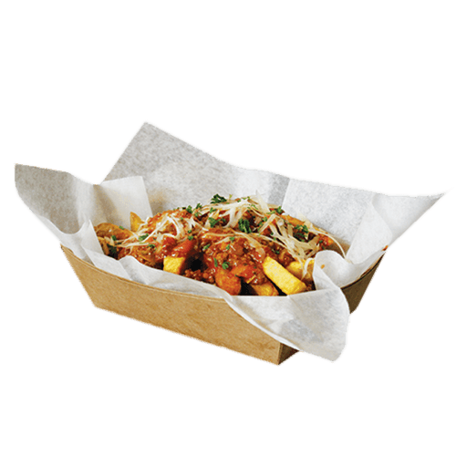 Friet met bolognese topping