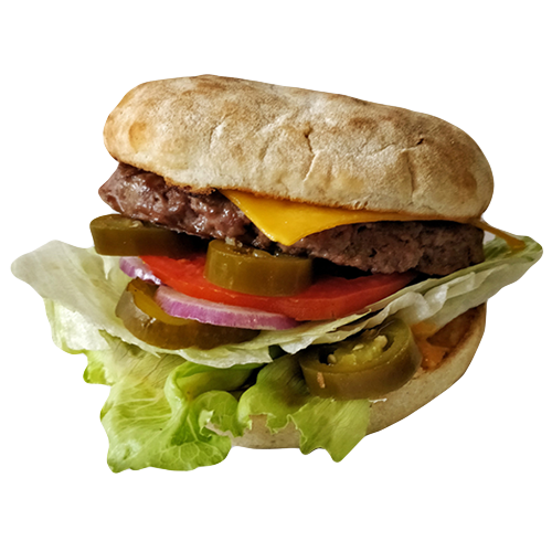 Spicy beef burger
