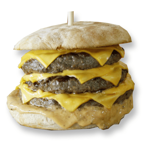 XXL triple beef burger