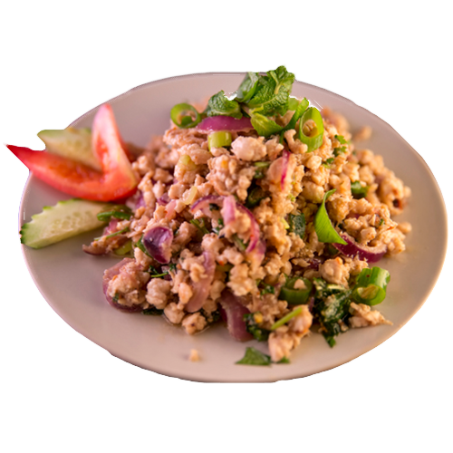 Laab kai chicken salad