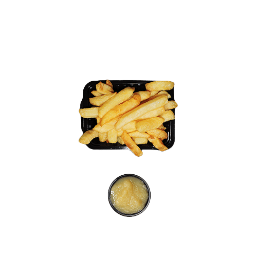 Friet klein appelmoes