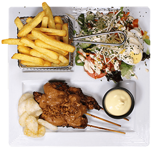 Kippen op een stok menu