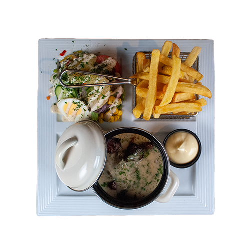 Varkenshaaspuntjes menu