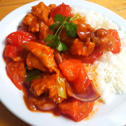 Rice with tomato sauce
