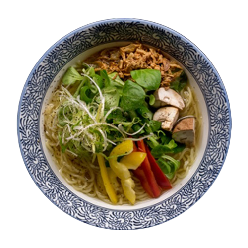 Heldere vegetarische ramen