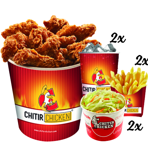 Budget bucket 2 person menu