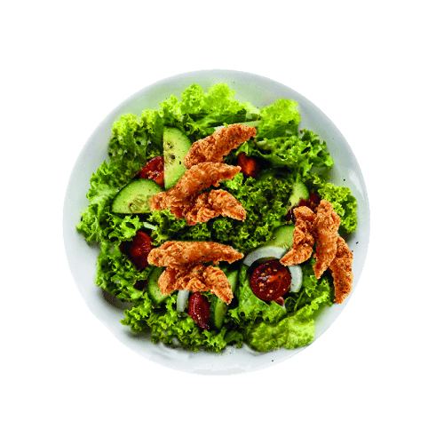 Fried chicken salad