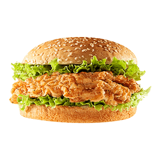 Fried chicken burger