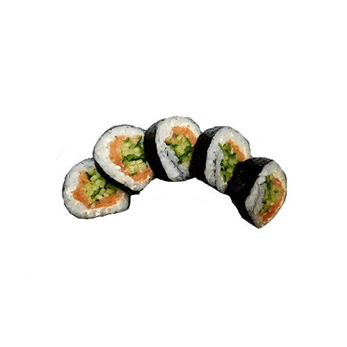 Smoked salmon cheese futomaki