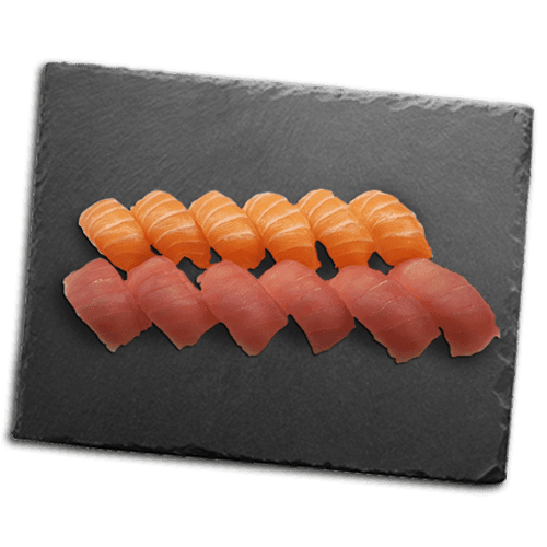 Nigiri menu zalm en tonijn