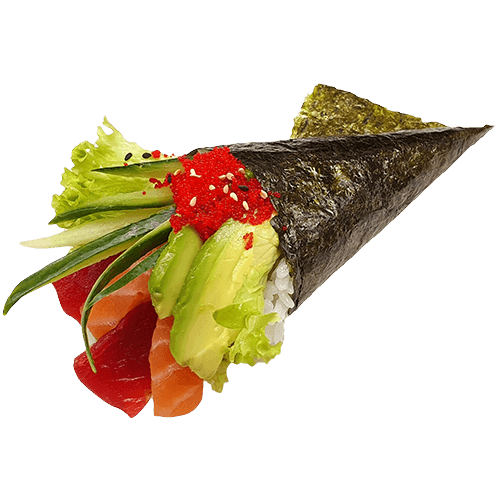 Rainbow temaki