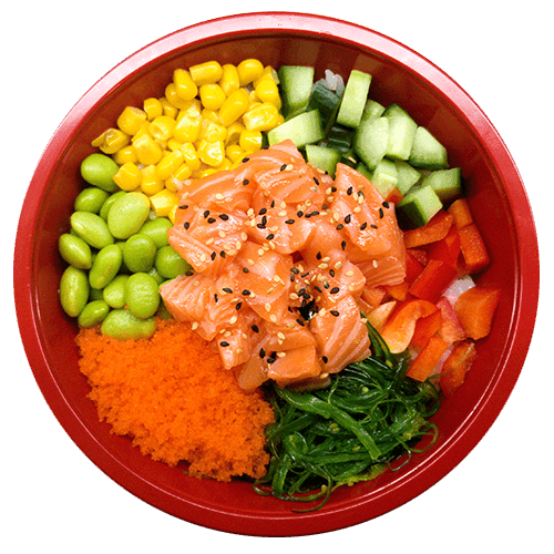 Salmon poke bowl