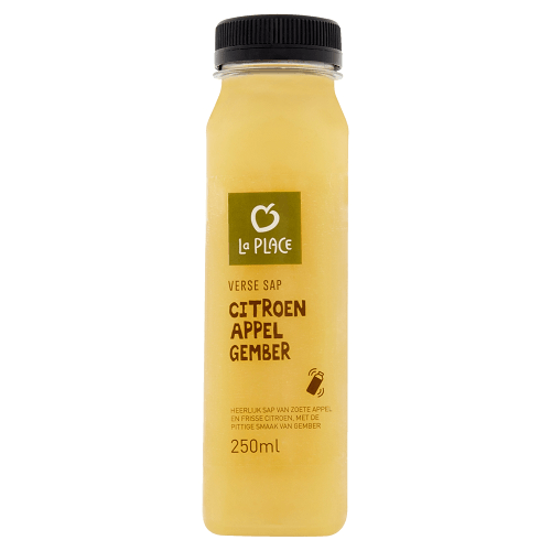 La Place fresh juice lemon, apple and ginger