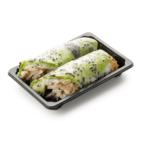 Spring roll chicken teriyaki