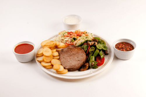 Beef tenderloin dish