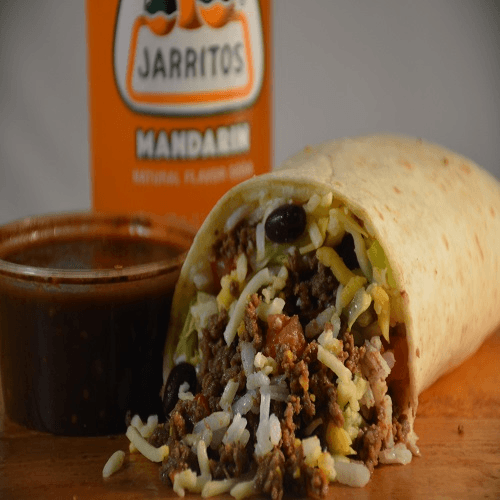 Spice beef burrito