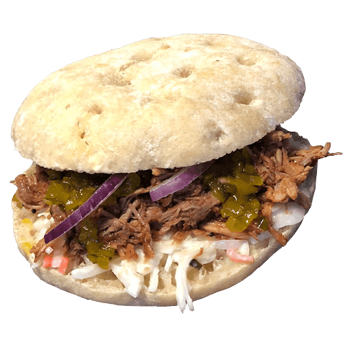 The pulled pork