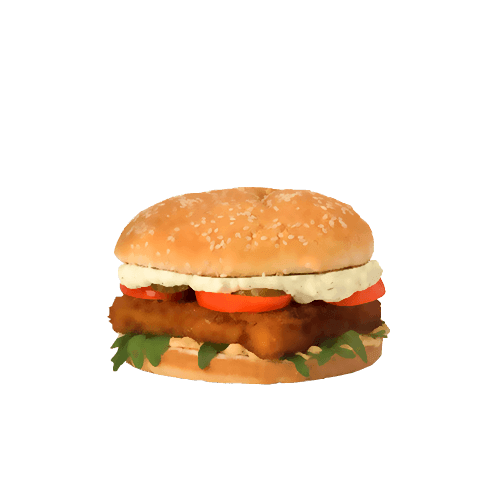 Alaska fish burger