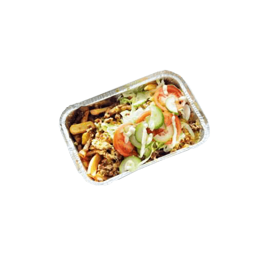 Kapsalon with garlic sauce