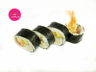 Garnaalsalade maki (8 stuks)