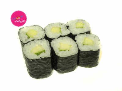 Komkommer maki (6 stuks)