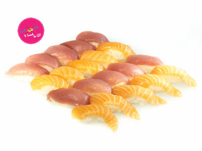 Zalm & tonijn nigiri set 11 (20 stuks)