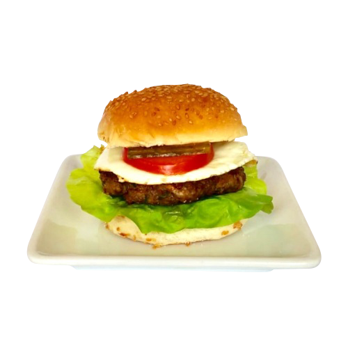 Hamburger met gebakken ei