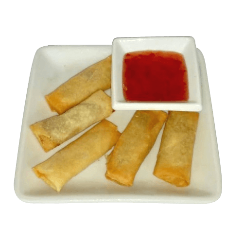 Mini loempia's met saus (6 st.)