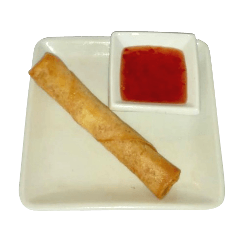 Vietnamese loempia met saus