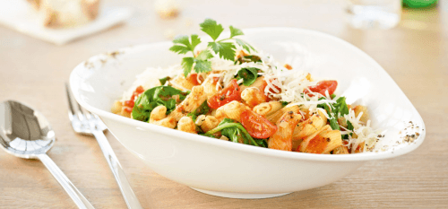 Scampi e spinaci