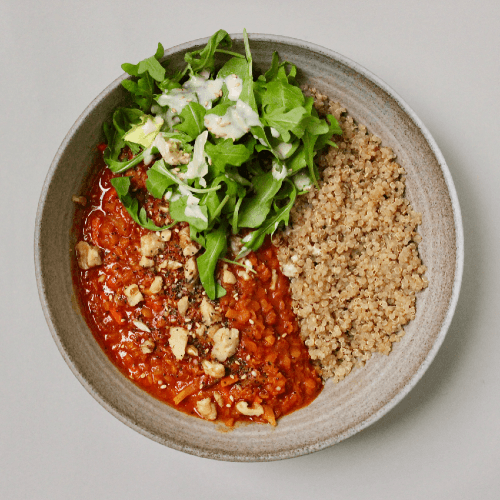 Red Lentil Dahl bowl