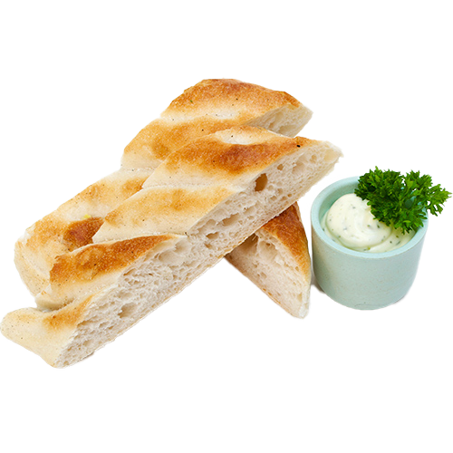 Brood met kruidensaus