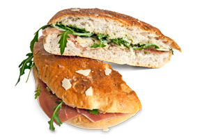 Parma crudo sandwich