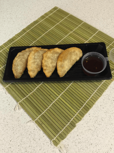 Kimchi beef gyoza