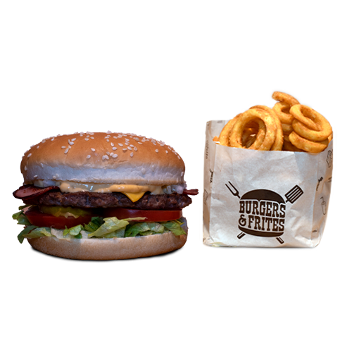 Beef bacon en cheese (kalkoen) menu