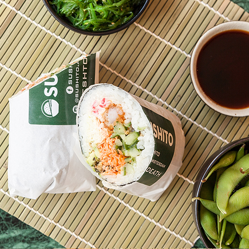 Jumping shrimp roll
