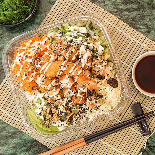 Jumping shrimp bowl