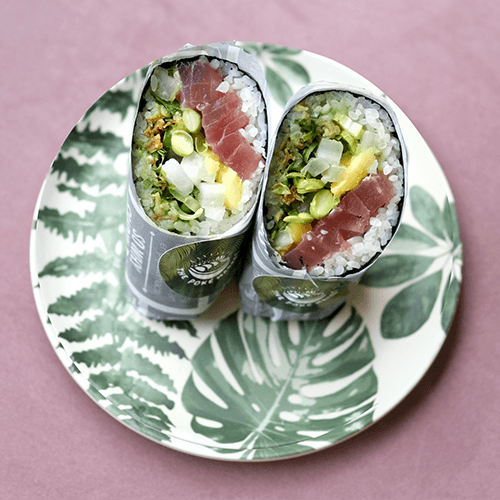 Tuna treasure burrito