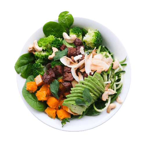 Salade vegan tempeh bowl