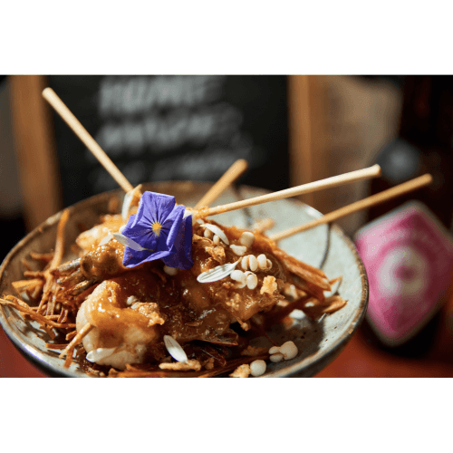 Shrimp satay skewers