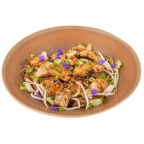 Wok zalm blokjes
