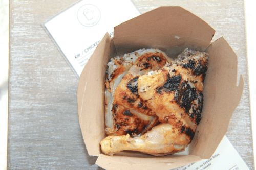Half a chicken