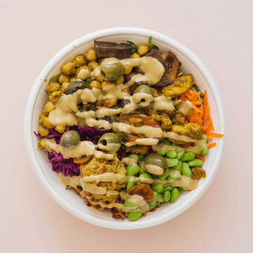 Curry chickpea bowl
