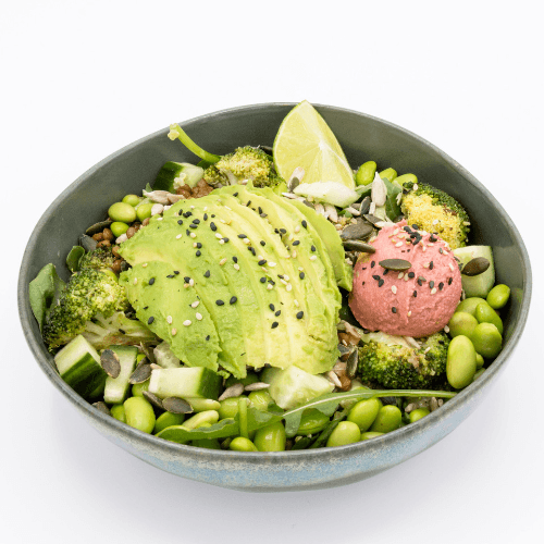 Green avocado bowl