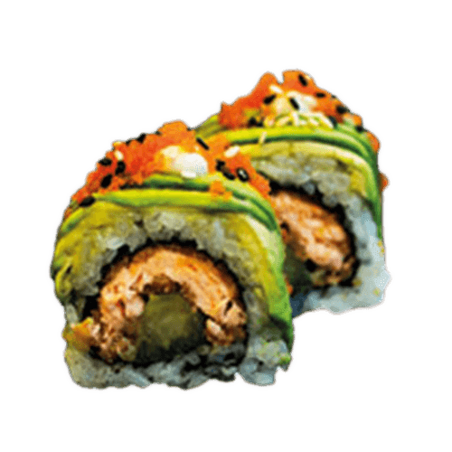 Soft en crispy sake roll