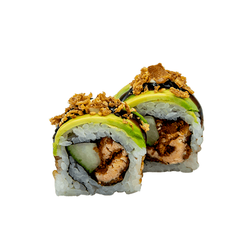 Soft en crispy sake roll