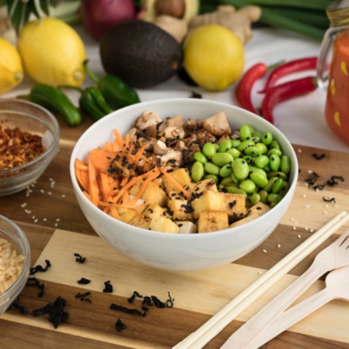 Vega tofu bowl