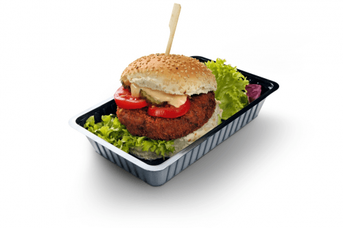 Cod burger sandwich