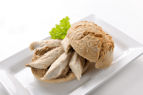 Mackerel fillet sandwich