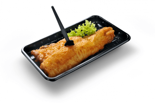 Deep fried cod filets